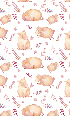 Rolgordijn voor het raam Schapen tussen de sterren