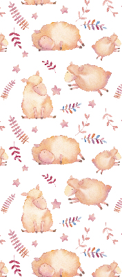 Rolgordijn voor het raam Schapen tussen de sterren