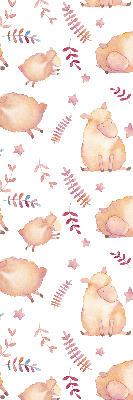 Rolgordijn voor het raam Schapen tussen de sterren