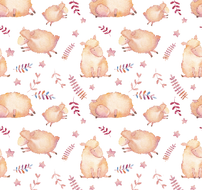 Rolgordijn voor het raam Schapen tussen de sterren