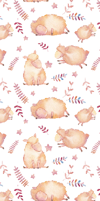 Rolgordijn voor het raam Schapen tussen de sterren