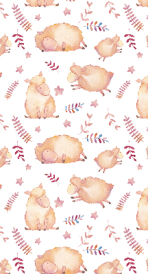 Rolgordijn voor het raam Schapen tussen de sterren