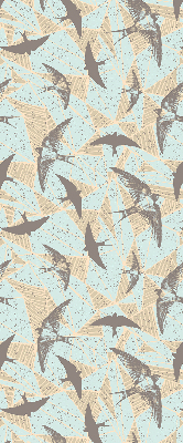 Rolgordijn voor het raam Zwaluwen