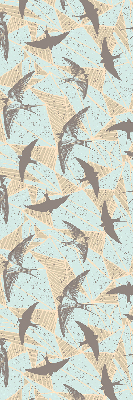 Rolgordijn voor het raam Zwaluwen