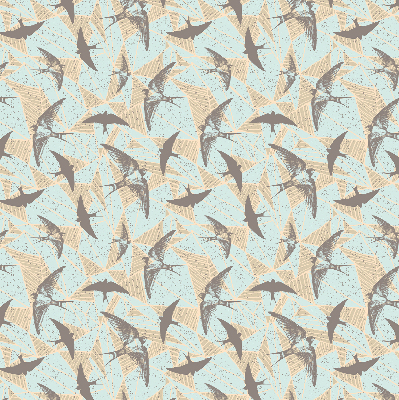 Rolgordijn voor het raam Zwaluwen