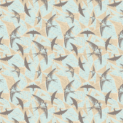 Rolgordijn voor het raam Zwaluwen