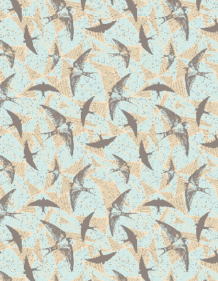 Rolgordijn voor het raam Zwaluwen