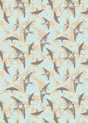 Rolgordijn voor het raam Zwaluwen