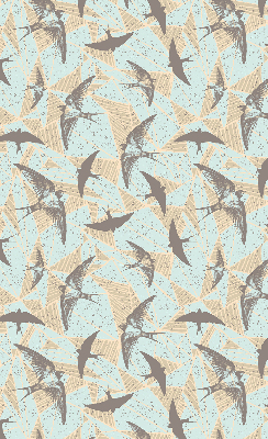 Rolgordijn voor het raam Zwaluwen