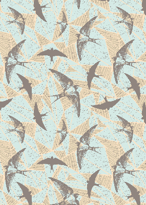 Rolgordijn voor het raam Zwaluwen