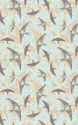 Rolgordijn voor het raam Zwaluwen