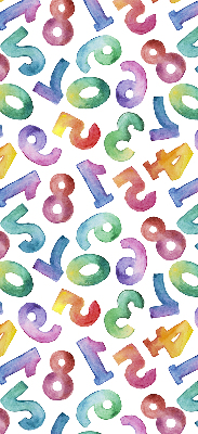 Rolgordijn verduisterend Kleurrijke getallen