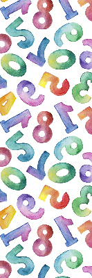 Rolgordijn verduisterend Kleurrijke getallen