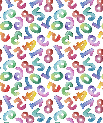 Rolgordijn verduisterend Kleurrijke getallen