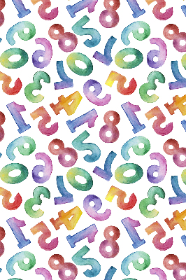 Rolgordijn verduisterend Kleurrijke getallen