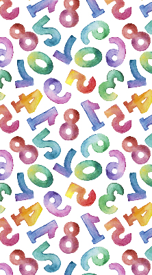 Rolgordijn verduisterend Kleurrijke getallen