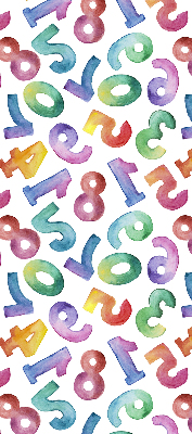 Rolgordijn verduisterend Kleurrijke getallen