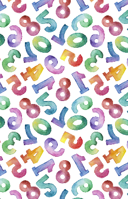 Rolgordijn verduisterend Kleurrijke getallen