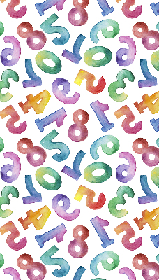 Rolgordijn verduisterend Kleurrijke getallen