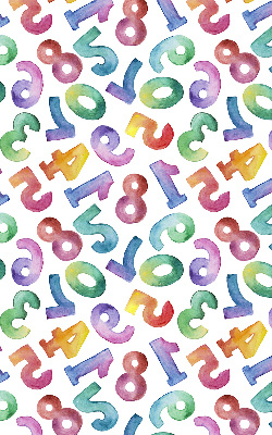 Rolgordijn verduisterend Kleurrijke getallen