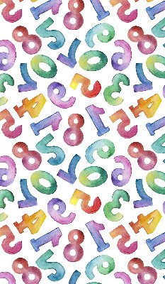 Rolgordijn verduisterend Kleurrijke getallen