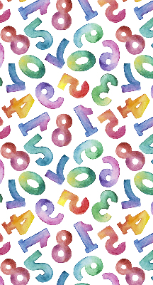 Rolgordijn verduisterend Kleurrijke getallen