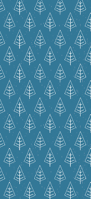 Rolgordijn voor het raam Bomen in de regen