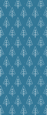 Rolgordijn voor het raam Bomen in de regen