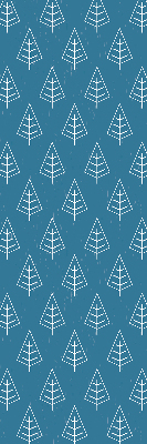 Rolgordijn voor het raam Bomen in de regen