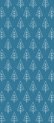 Rolgordijn voor het raam Bomen in de regen