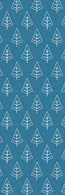 Rolgordijn voor het raam Bomen in de regen