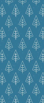 Rolgordijn voor het raam Bomen in de regen