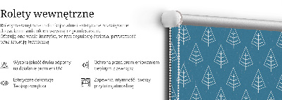 Rolgordijn voor het raam Bomen in de regen