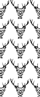 Rolgordijn verduisterend Rendier met bril