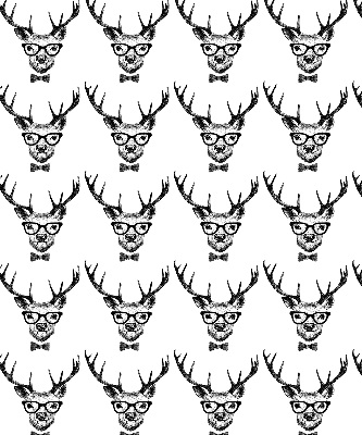 Rolgordijn verduisterend Rendier met bril