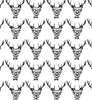 Rolgordijn verduisterend Rendier met bril