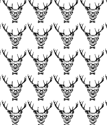 Rolgordijn verduisterend Rendier met bril