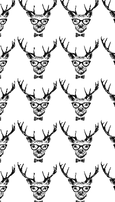 Rolgordijn verduisterend Rendier met bril