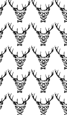 Rolgordijn verduisterend Rendier met bril