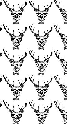 Rolgordijn verduisterend Rendier met bril