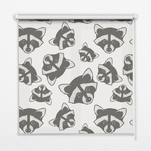 Rolgordijn verduisterend Getekende wasberen