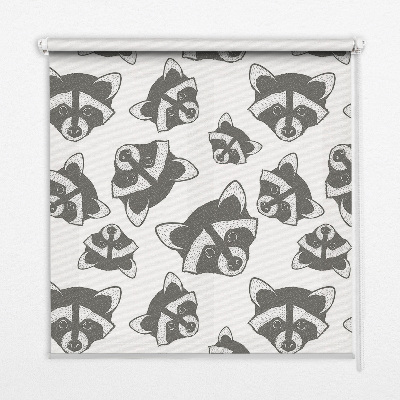 Rolgordijn verduisterend Getekende wasberen