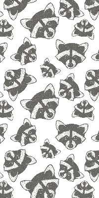 Rolgordijn verduisterend Getekende wasberen