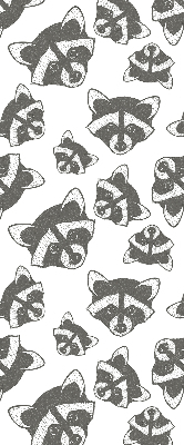 Rolgordijn verduisterend Getekende wasberen