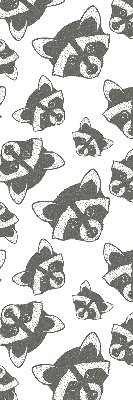 Rolgordijn verduisterend Getekende wasberen