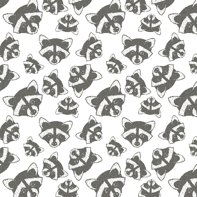 Rolgordijn verduisterend Getekende wasberen