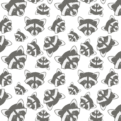 Rolgordijn verduisterend Getekende wasberen