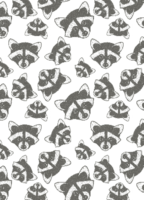 Rolgordijn verduisterend Getekende wasberen