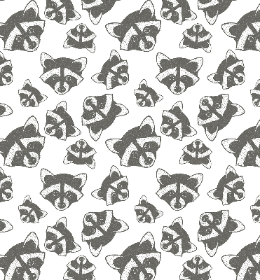 Rolgordijn verduisterend Getekende wasberen