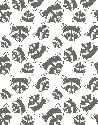 Rolgordijn verduisterend Getekende wasberen